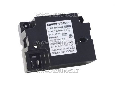 Ignition transformer Brahma TCD2CS, 15930110